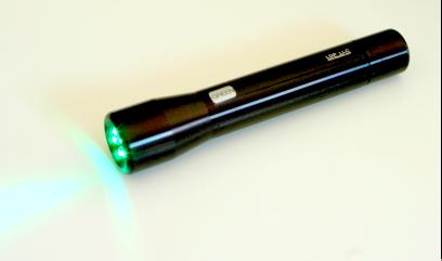 5LEDGreen: 5 LED Green 2-AA Machined Flashlight