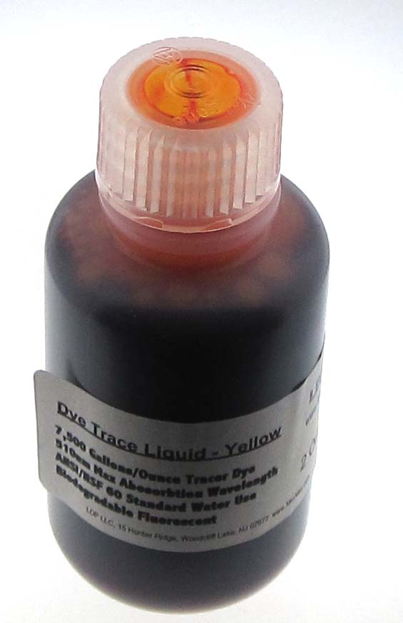 UV Dye Trace Liquid 2 Ounces - Yellow