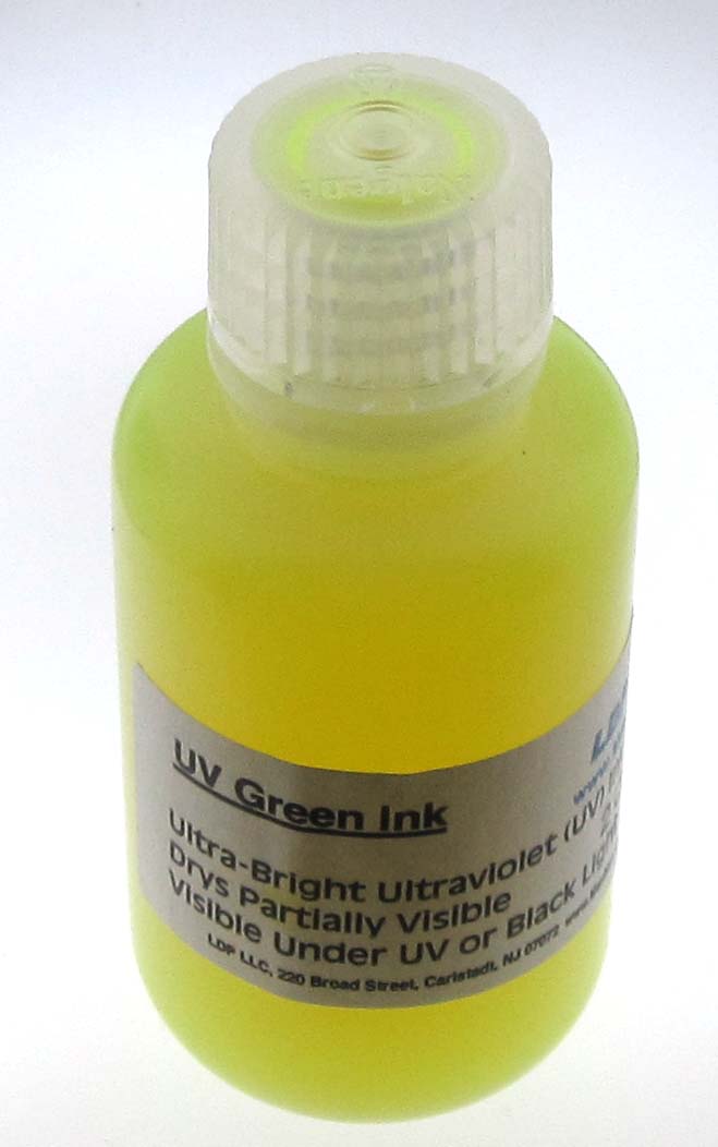UVInk2OZGreen: 2 Ounces Ultraviolet (UV) Alcohol Based Green Ink