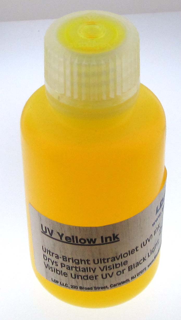 UVInk2OZYellow: 2 Ounces Ultraviolet (UV) Yellow Ink