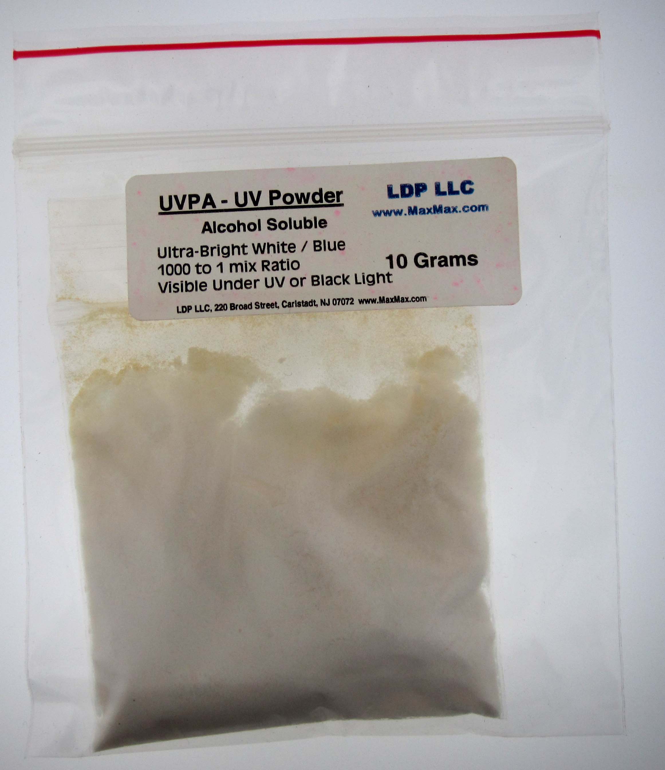 UVPA: 1 Pound (lb) Invisible Alcohol Soluble Ultraviolet (UV) Powder