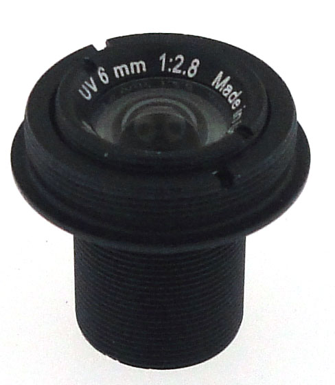 M12-UV-6MM-F/2.8: Llewellyn Optics M12 UV Camera Lens 6mm F/2.8
