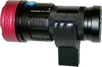 XNiteFlashF-365-9WCH: XNiteFlashF Housing with a 365nm 9 x 1 Watt UV LED's Cultural Heritage Edition