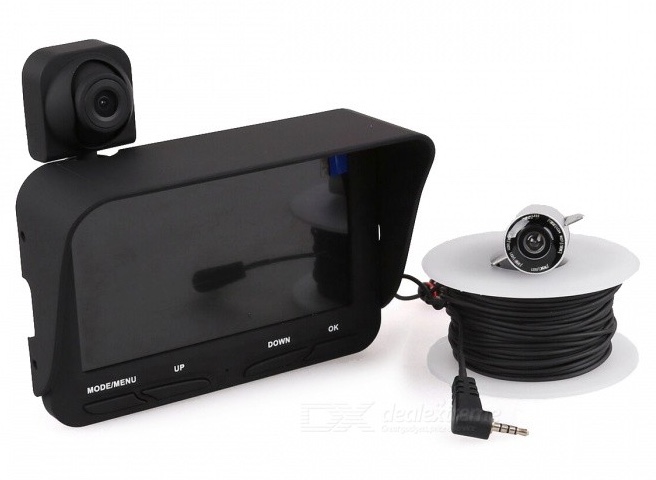 XNiteIRFishCam: Underwater IR Camera with 20 meter cable, monitor and DVR